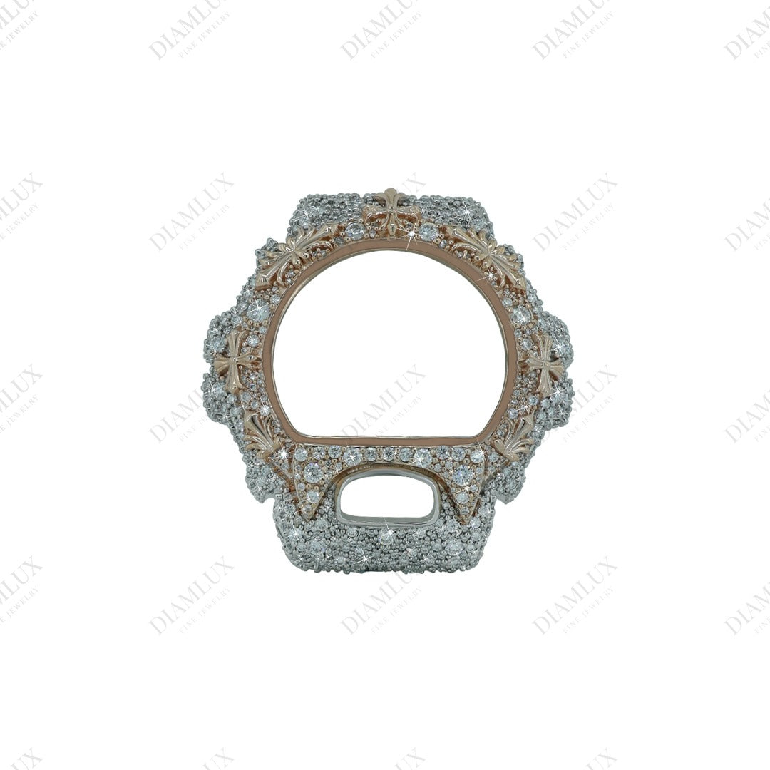 Natural Diamond Two Tone Bezel for G- Shock Diamlux