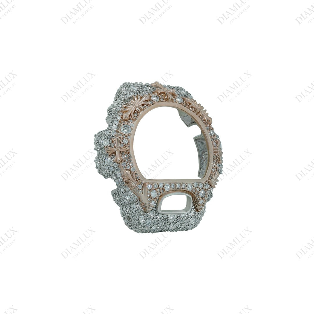 Natural Diamond Two Tone Bezel for G- Shock Diamlux