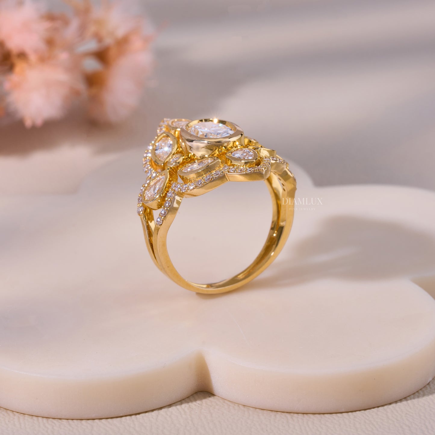 10kt Gold Lab Diamond Ring Diamlux Fine Jewelry