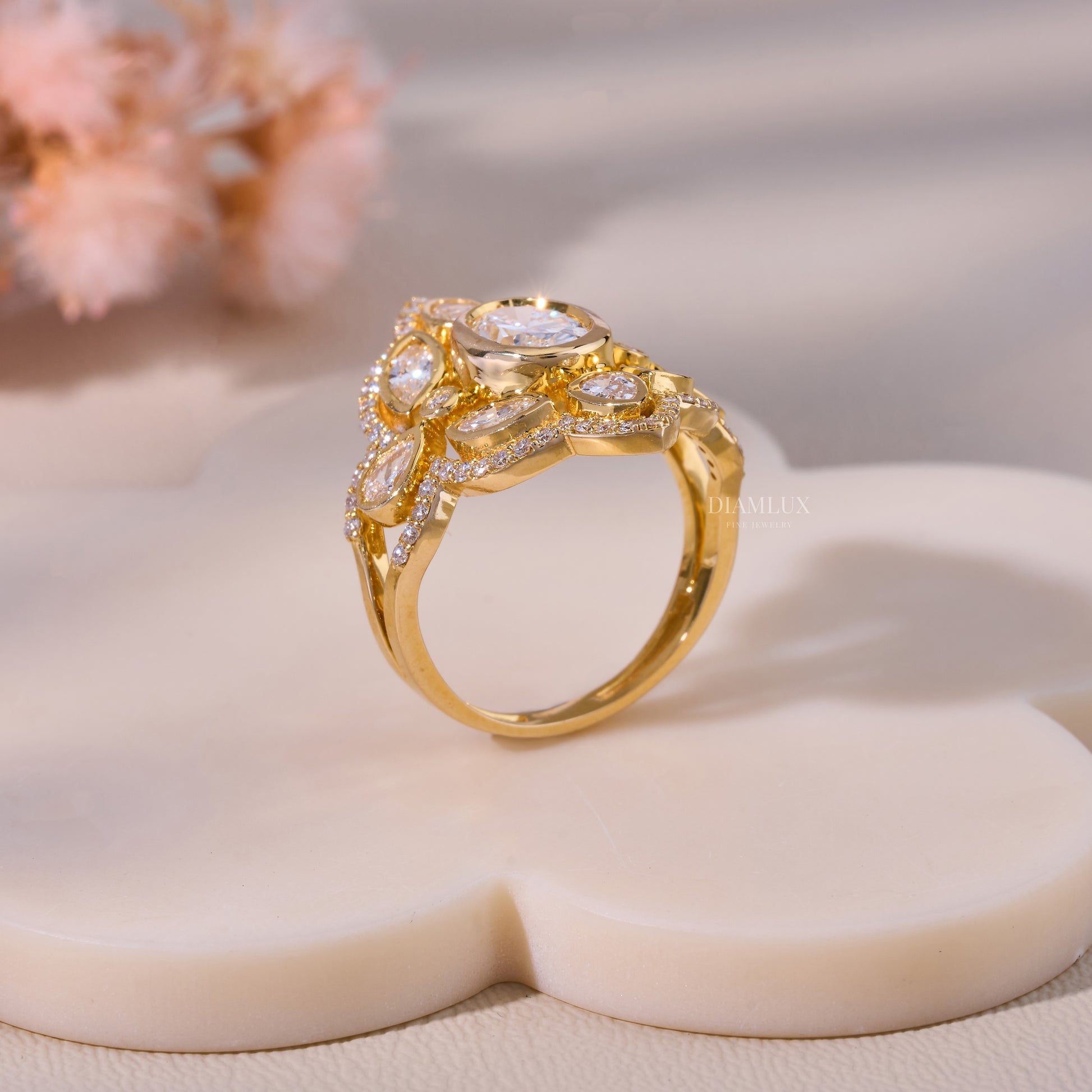 10kt Gold Lab Diamond Ring Diamlux Fine Jewelry