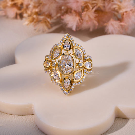 10kt Gold Lab Diamond Ring Diamlux Fine Jewelry