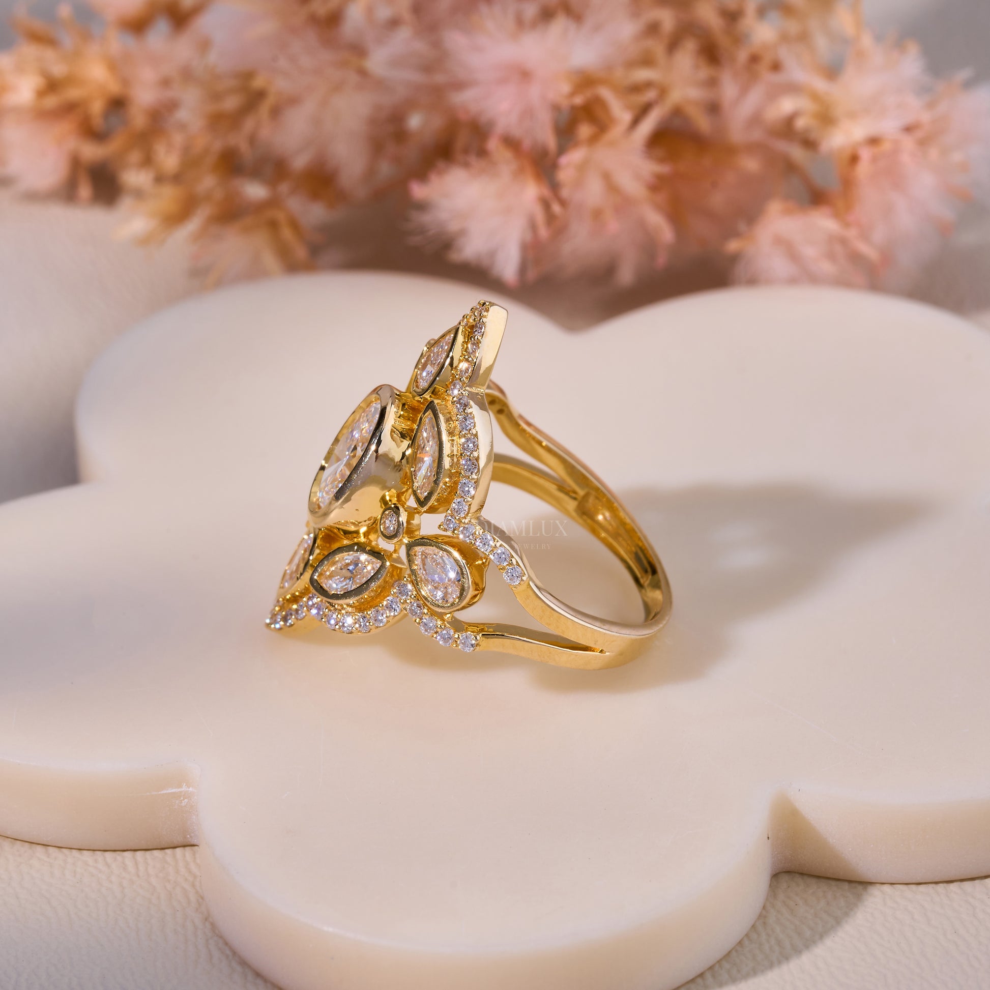 10kt Gold Lab Diamond Ring Diamlux Fine Jewelry