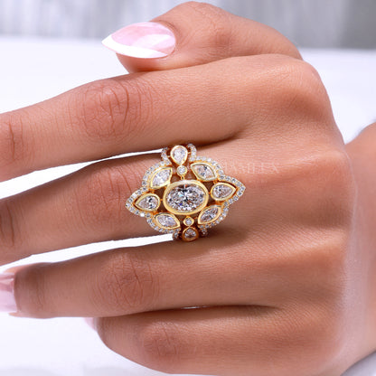 10kt Gold Lab Diamond Ring Diamlux Fine Jewelry