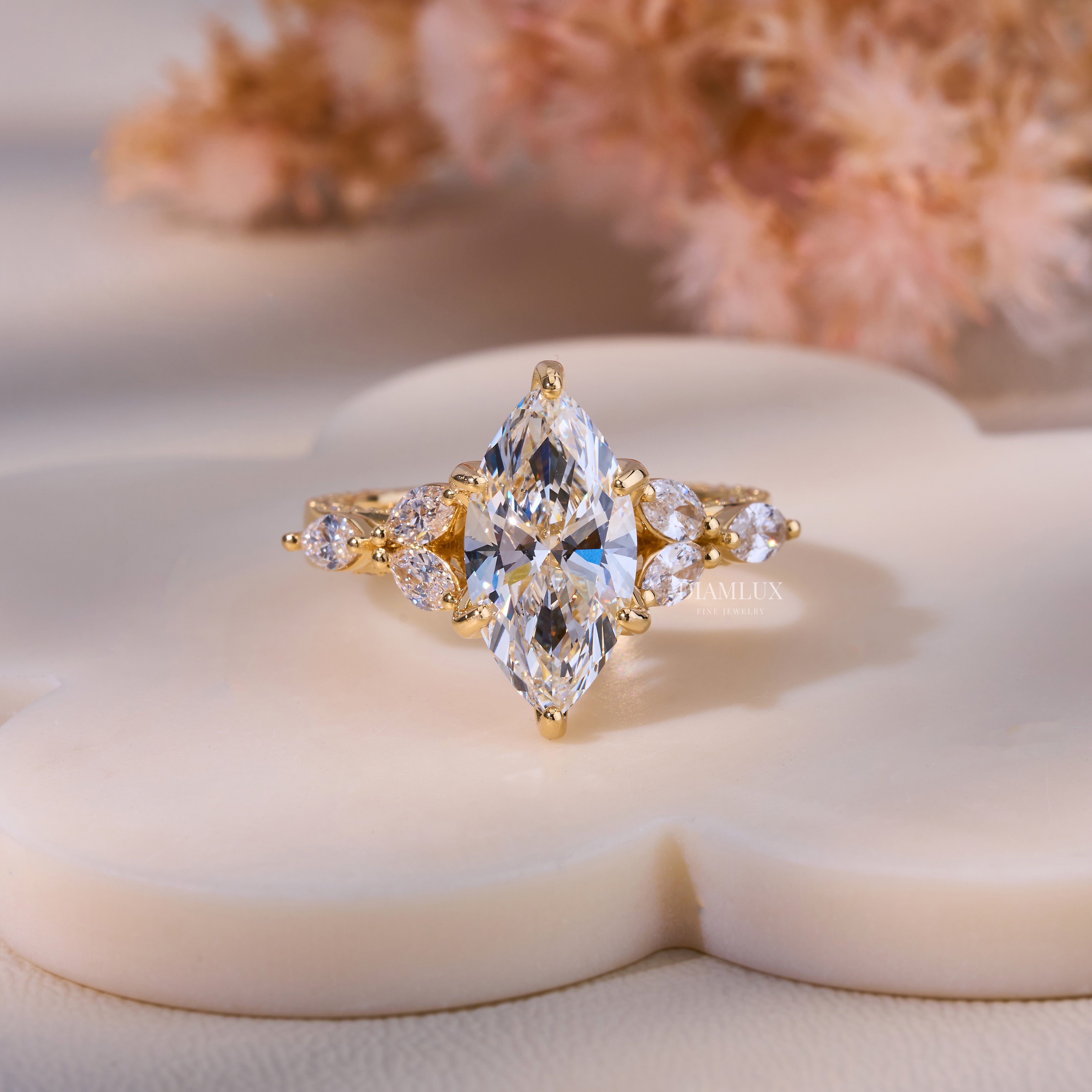 10kt Gold Lab Diamond Ring Diamlux Fine Jewelry