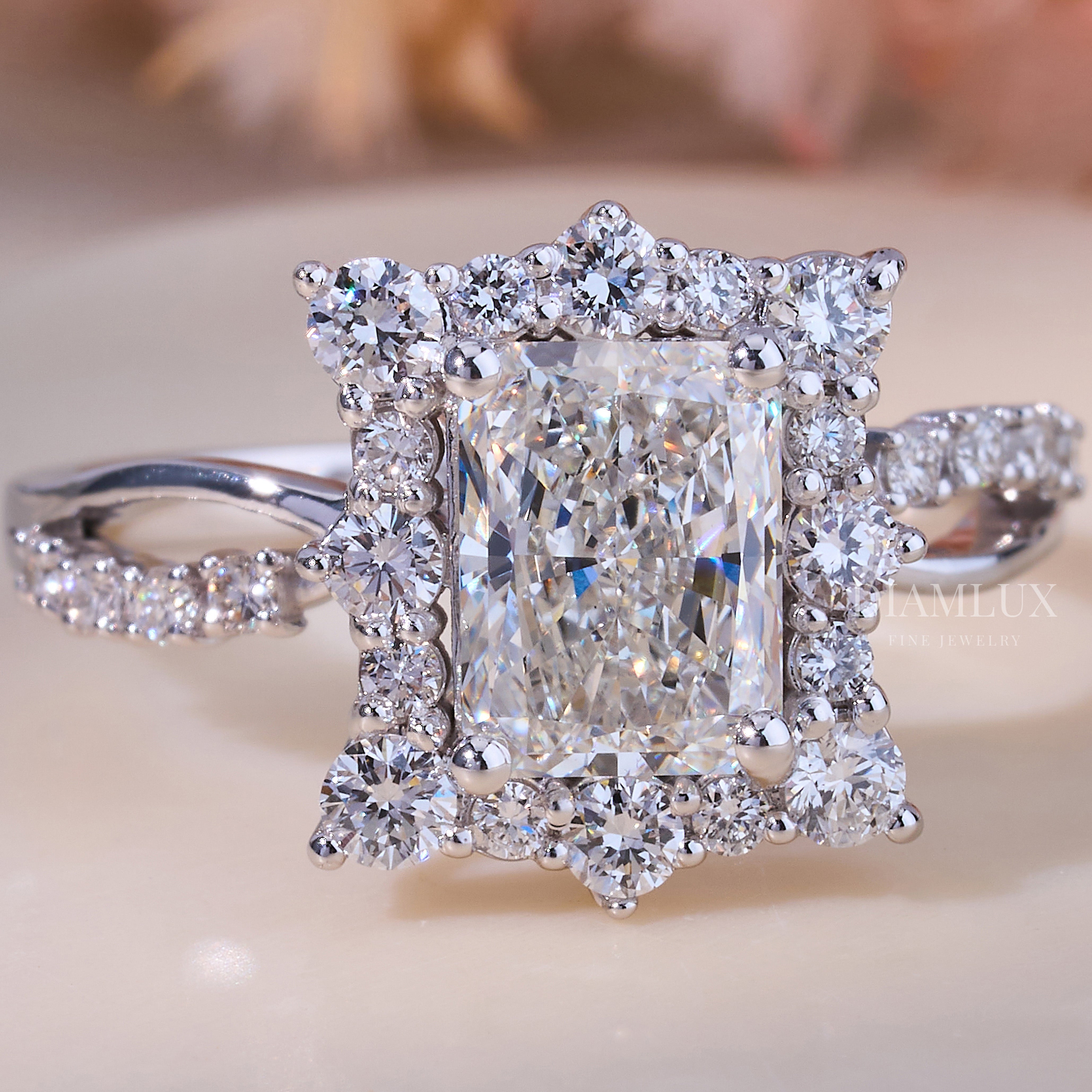 10kt Gold Lab Diamond Ring Diamlux Fine Jewelry