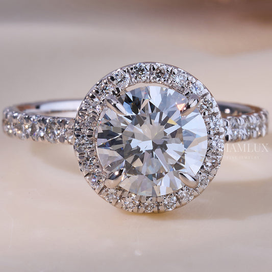 10kt Gold Lab Diamond Ring Diamlux Fine Jewelry