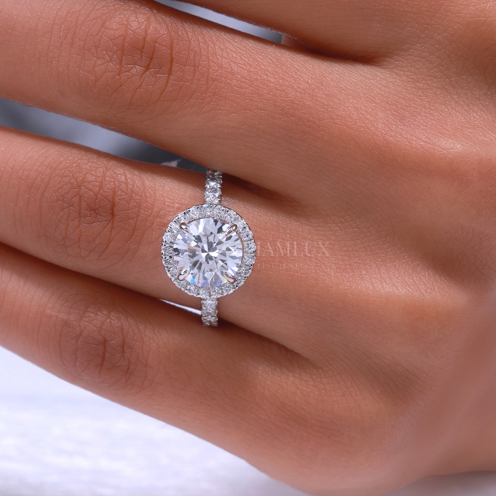 10kt Gold Lab Diamond Ring Diamlux Fine Jewelry