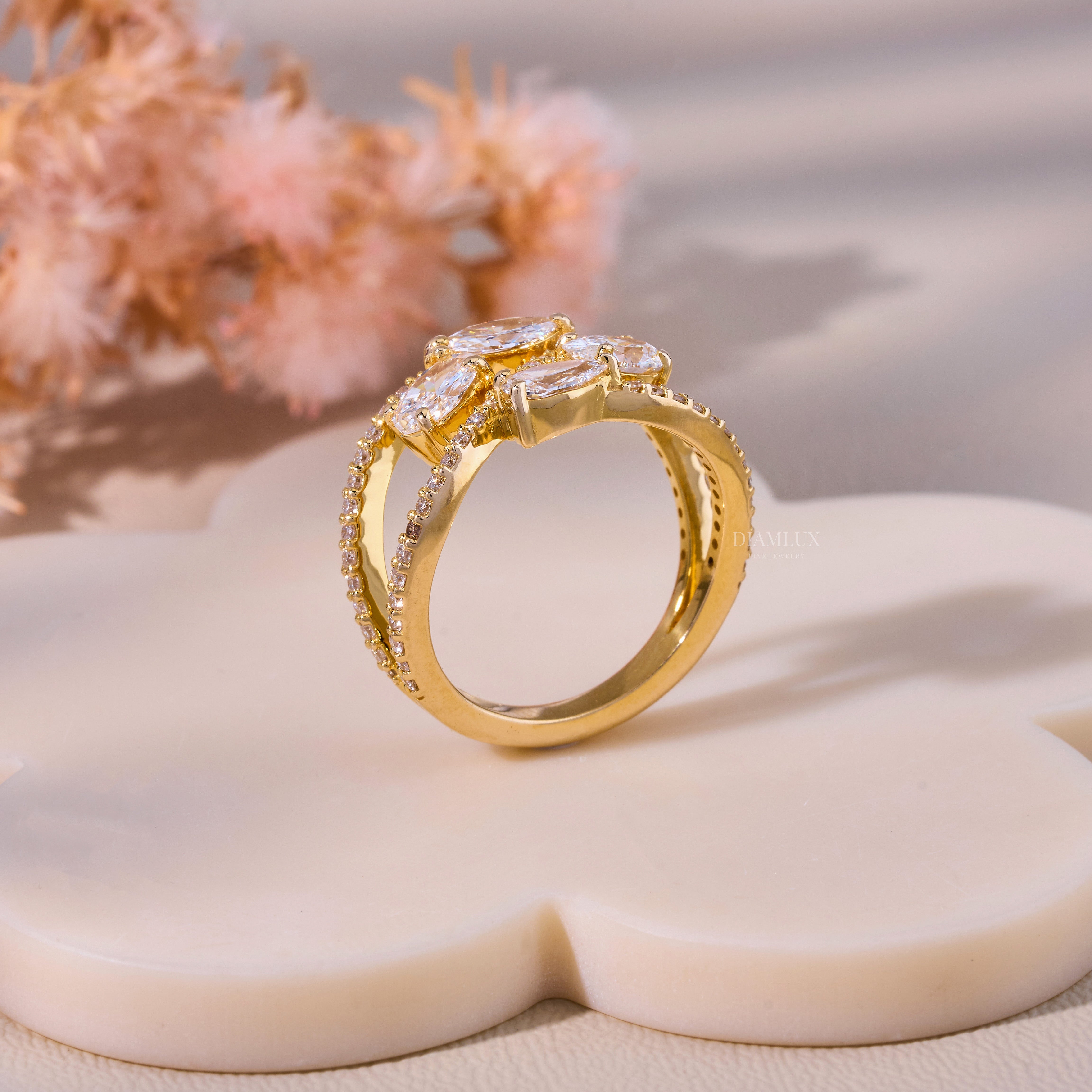 10kt Gold Lab Diamond Ring Diamlux Fine Jewelry