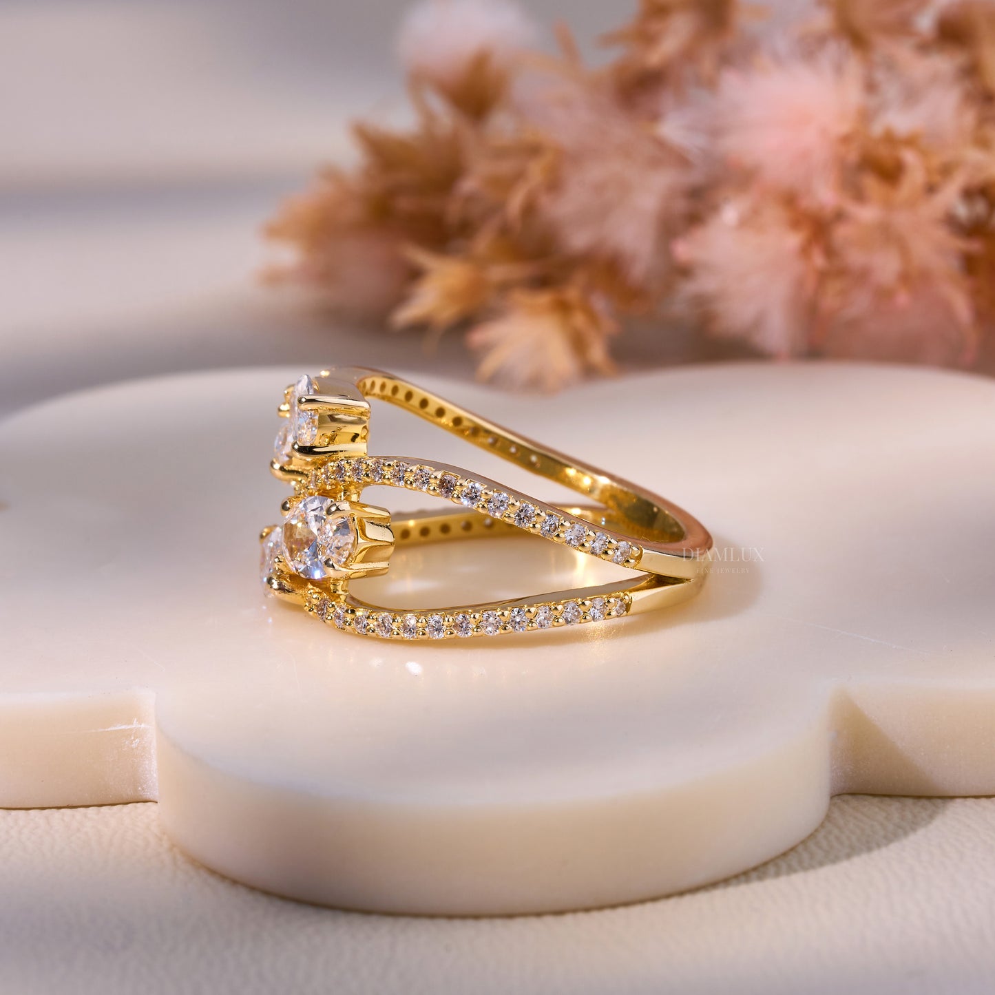 10kt Gold Lab Diamond Ring Diamlux Fine Jewelry