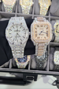 fully iced out moissanite diamond Cartap  watch Diamlux